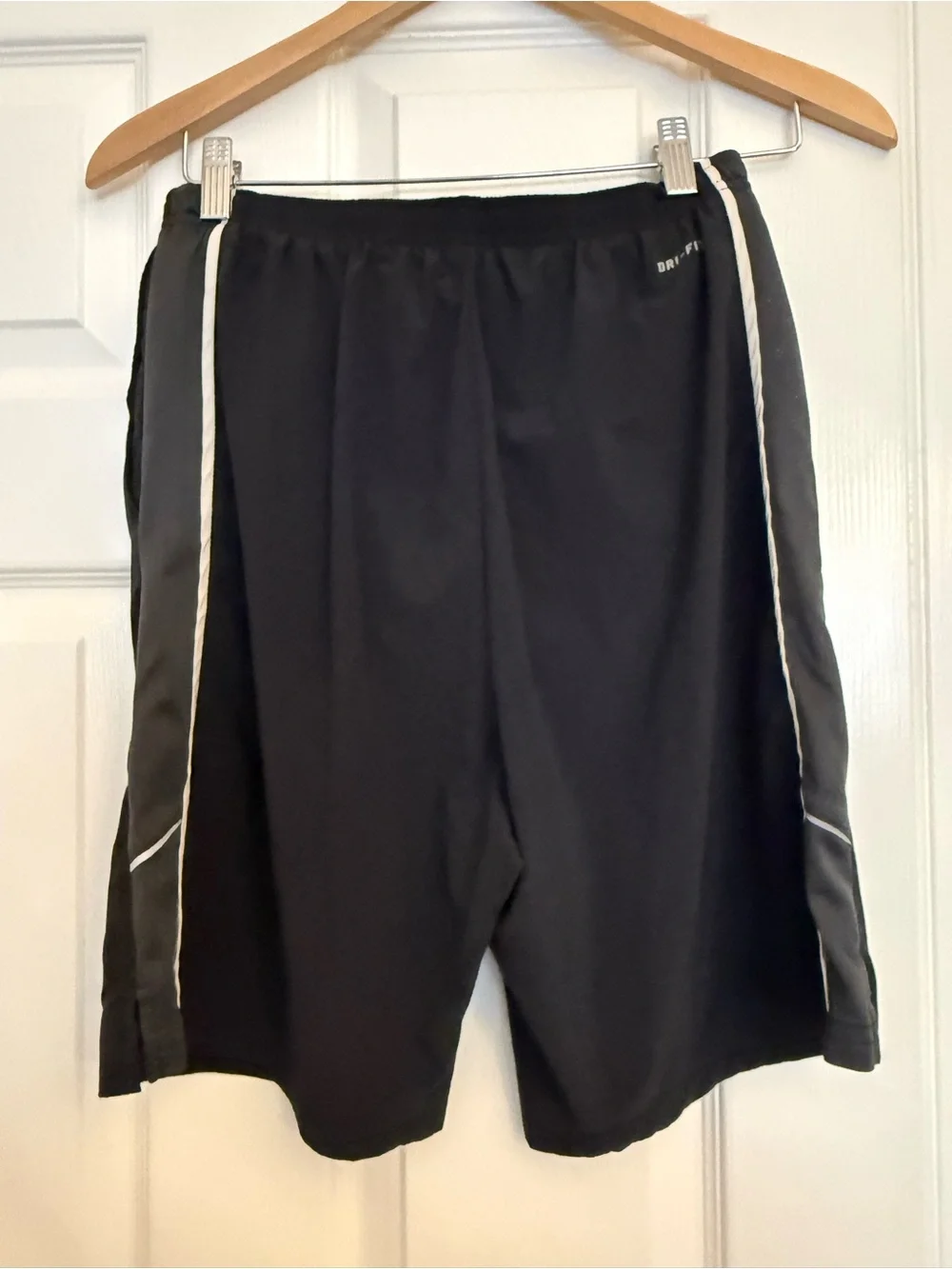 Nike Black Athletic Training Shorts with Drawstring - Picture 2 of 5